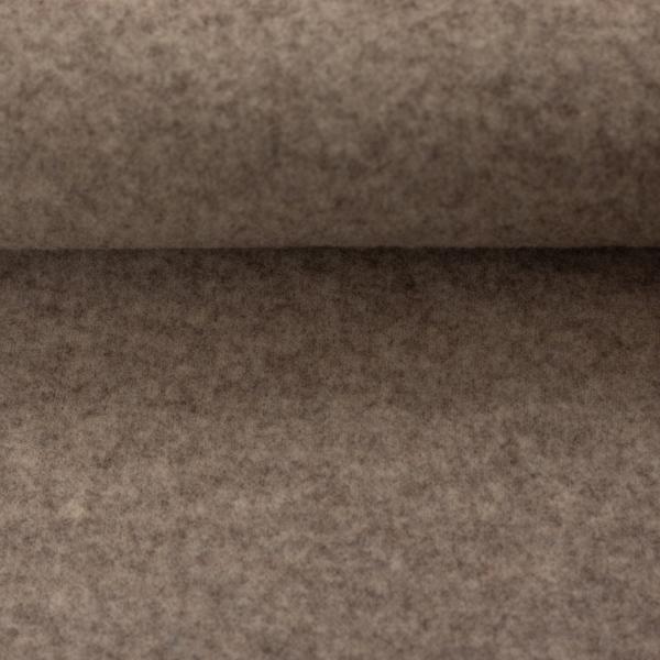 Merino Wollfleece Beige meliert  by Swafing